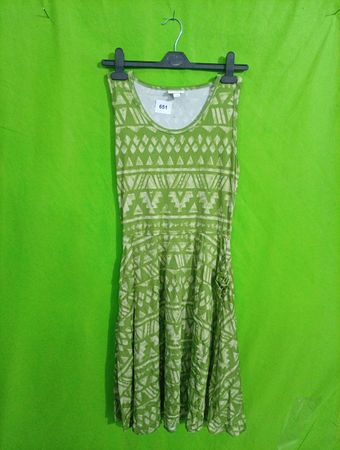 Green Patterned Dress