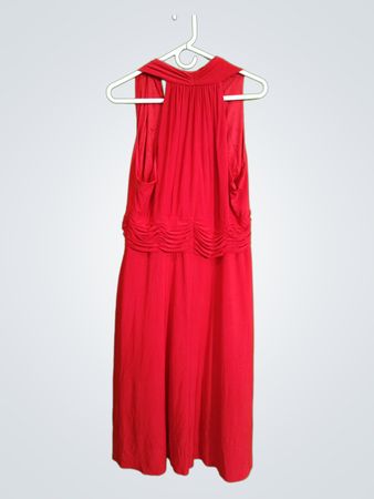 Lands' End Red Wrap Dress