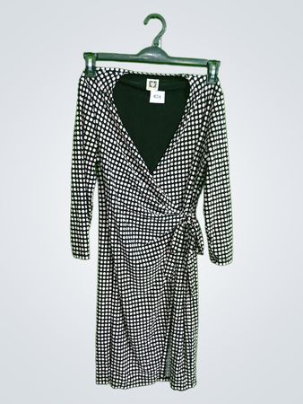 Anne Klein Polka Dot Wrap Dress
