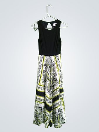 Eliza J Black and White Floral Dress