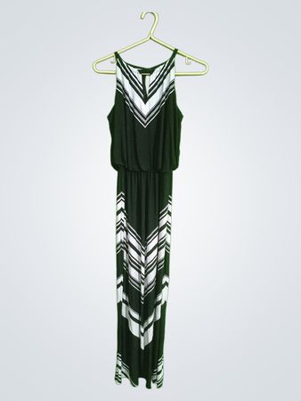 Maurices Black and White Maxi Dress