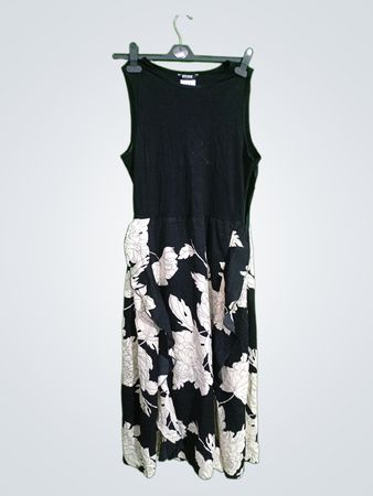 BTFBM Black and White Floral Dress
