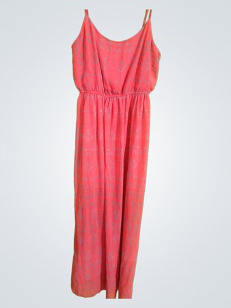 Forever 21 Pink Geometric Print Midi Dress