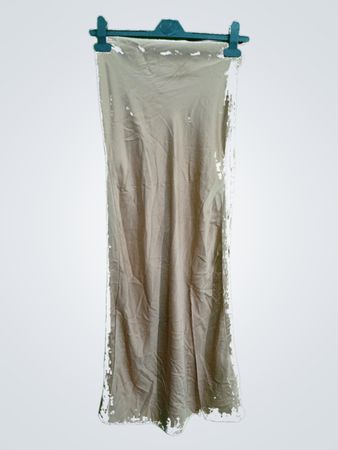 Forever 21 Beige Tube Midi Dress