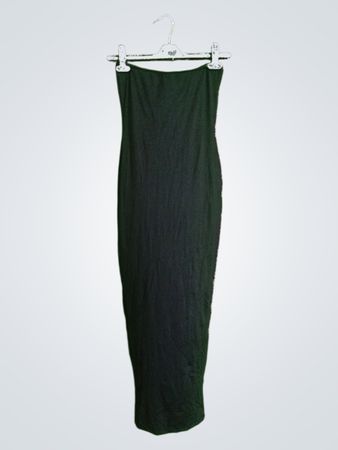 Forever 21 Black Strapless Midi Dress