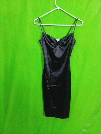 Black Satin Dress