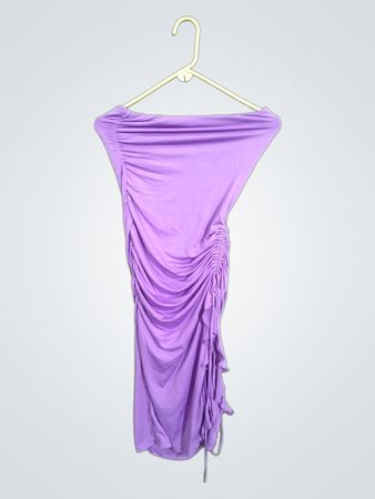 Purple Off-The-Shoulder Dress