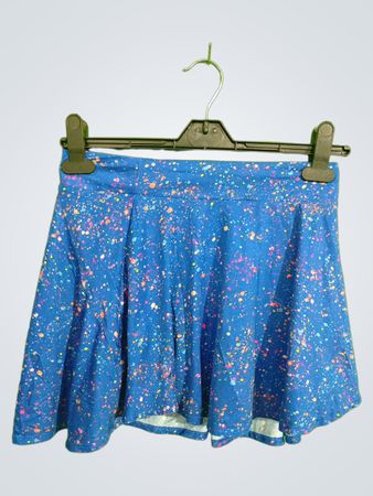 Blue Floral Skirt