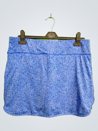 Blue Floral Skirt
