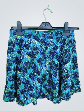 Blue Green Patterned Skirt