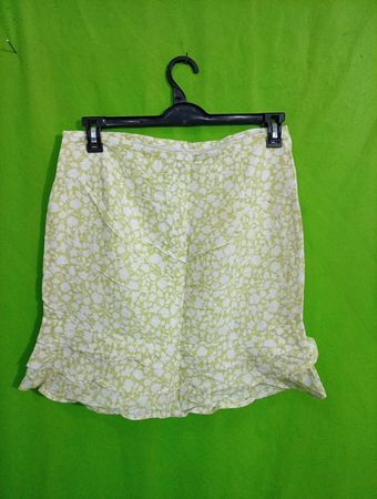 Ann Taylor Loft Floral Ruffle Mini Skirt