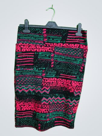 Multicolored Pencil Skirt