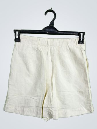 UNIQLO White Linen Shorts