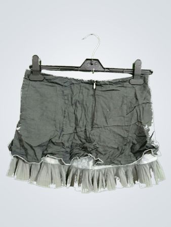 Gray Ruffled Skirt