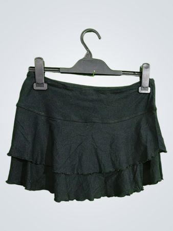 Oxygen Black Ruffled Skirt