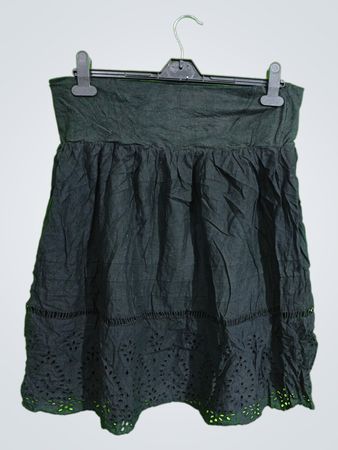 Black Cotton Skirt