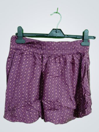 Purple Floral Shorts