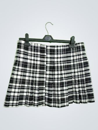 Unbranded Plaid Pleated Mini Skirt