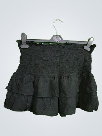 Black Ruffled Skirt