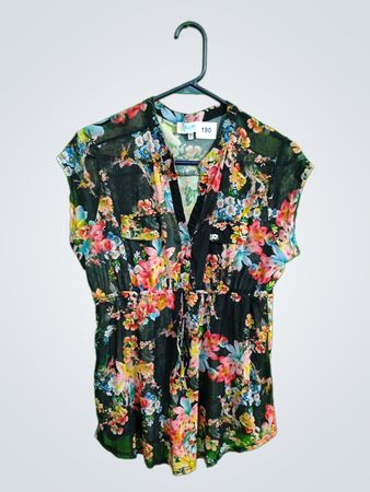 Aria Blu Maternity Floral Blouse