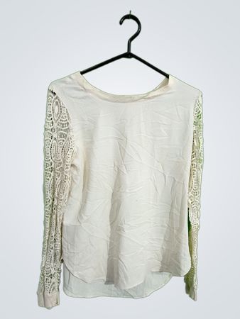 LOFT Lace Sleeve Blouse