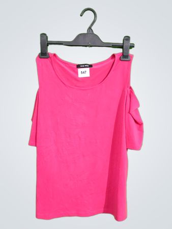 Nine West Pink Cold Shoulder Top