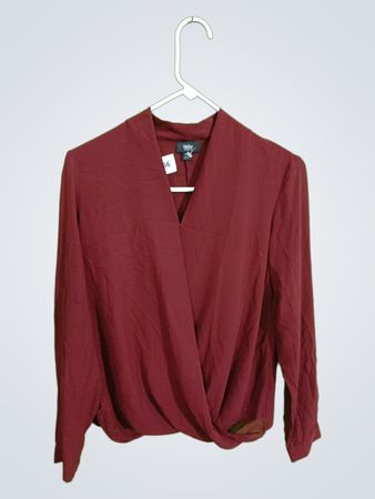 Weland Maroon Long-Sleeve Top
