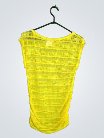 ISLANDER Yellow Crochet Top