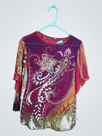 Blouse with Floral Pattern