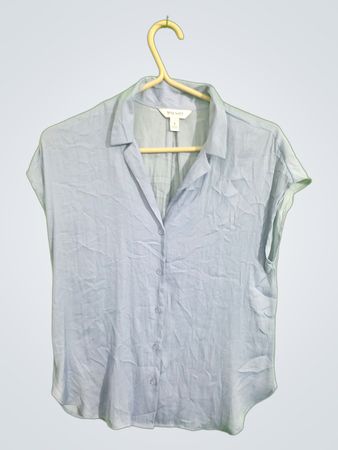 Nine West Light Blue Sleeveless Blouse