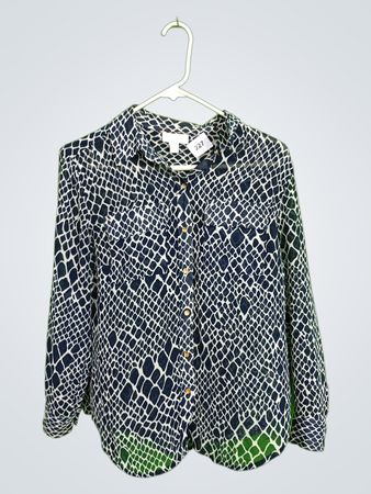 Charter Club Snakeskin Print Blouse
