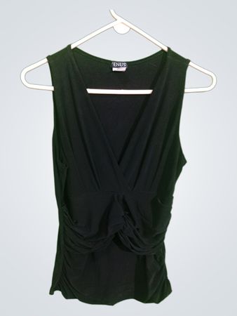 Venus Black Sleeveless Top