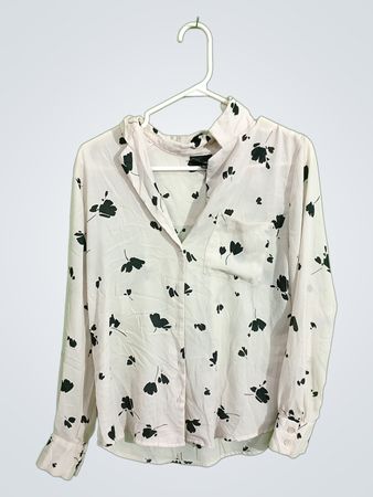 Women's White Floral Blouse