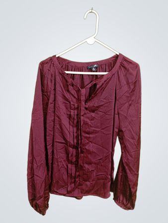 Willi Smith Maroon Blouse