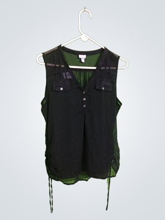 Vanity Sheer Black Sleeveless Top
