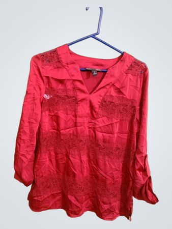Dana Buchman Red Blouse