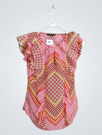 Banana Republic Women's Petite XXS Pink Striped Top