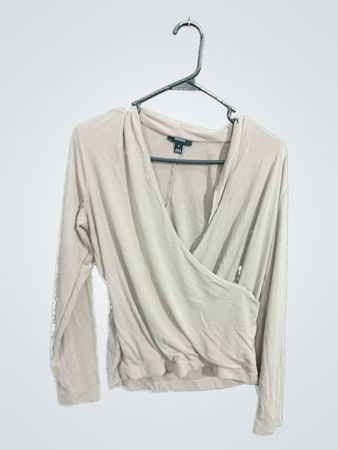 Alfani Beige Wrap Top