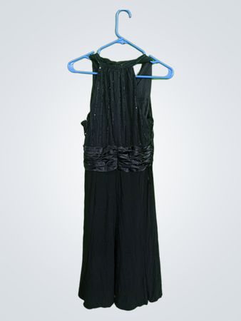 Evn Picone Black Sequined Sleeveless Dress