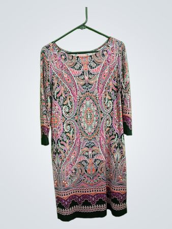 Paisley Pattern Tunic Dress