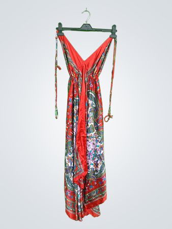 Red Floral Maxi Dress