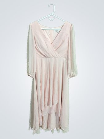 Pink Long-Sleeve Dress