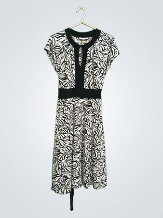 Dressbarn Black and White Floral Dress