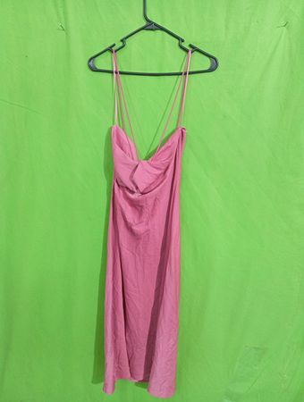 Pink Spaghetti Strap Dress