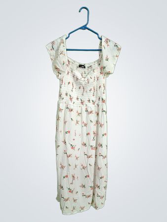 White Floral Dress