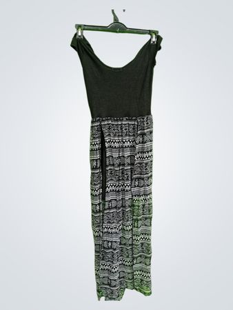 Bongo Black and White Patterned Jumpsuit