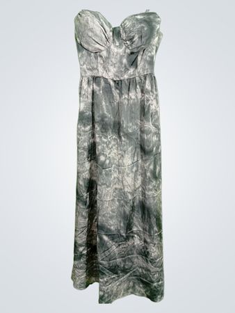 Gray Tie-Dye Dress