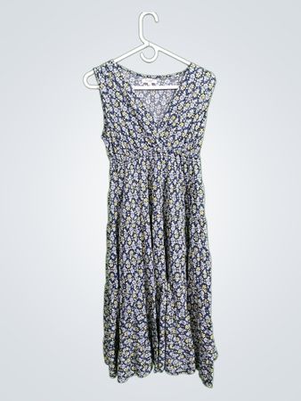 Max Studio London Floral Wrap Midi Dress