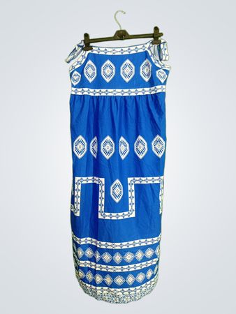 Blue Patterned Dress