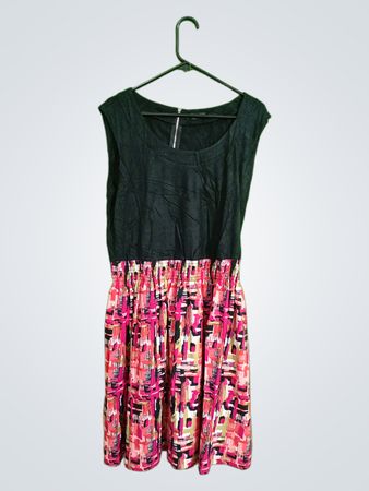 Women's Black and Pink Dress